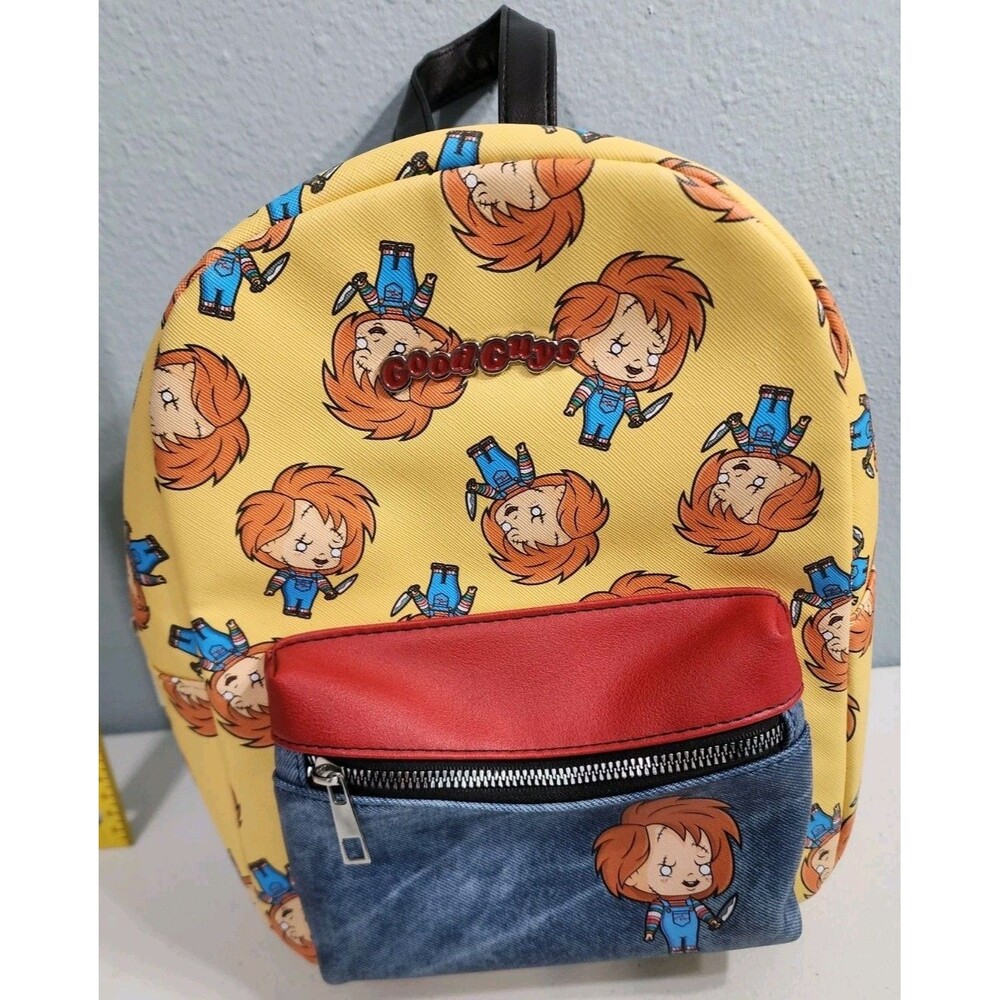 Child's Play Halloween Horror Chucky Good Guys Mini Backpack 11" Bag Bioworld